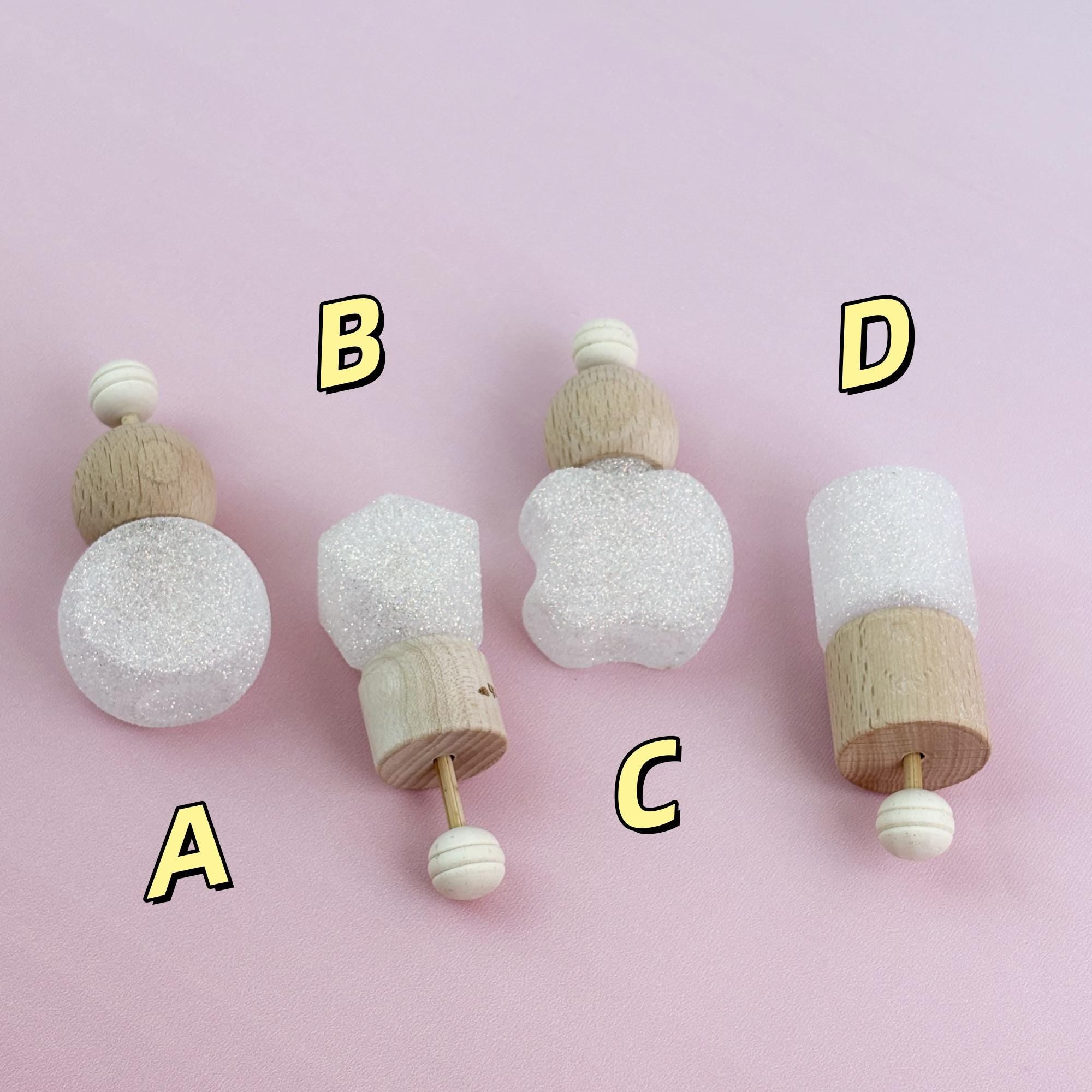 Glittery Glass Reed Diffuser Bottles with Wooden Lid & Bamboo Stick