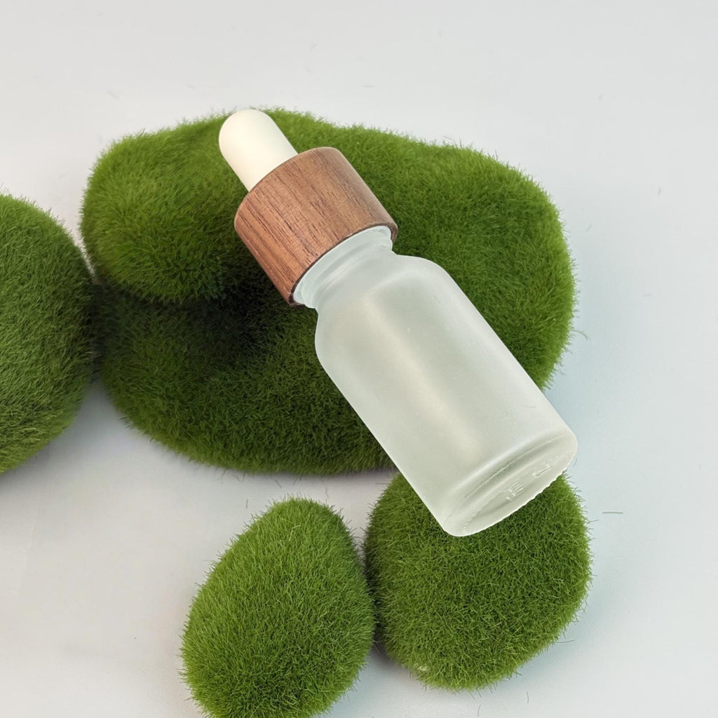 Empty Frosted Glass Dropper Bottles