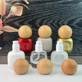 30ml Handmade Wooden Cap Glass Cosmetic Containers