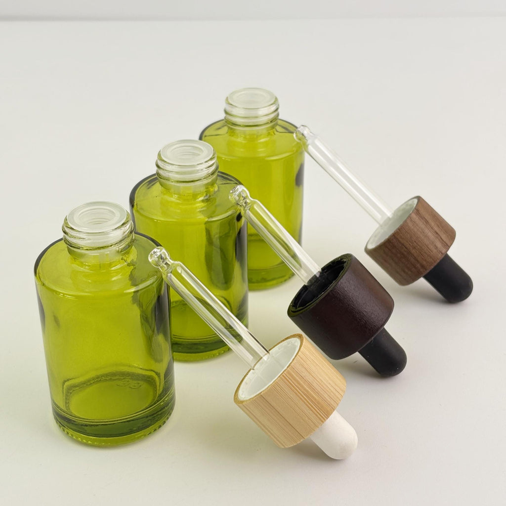 30ml Green Glass Dropper Bottle