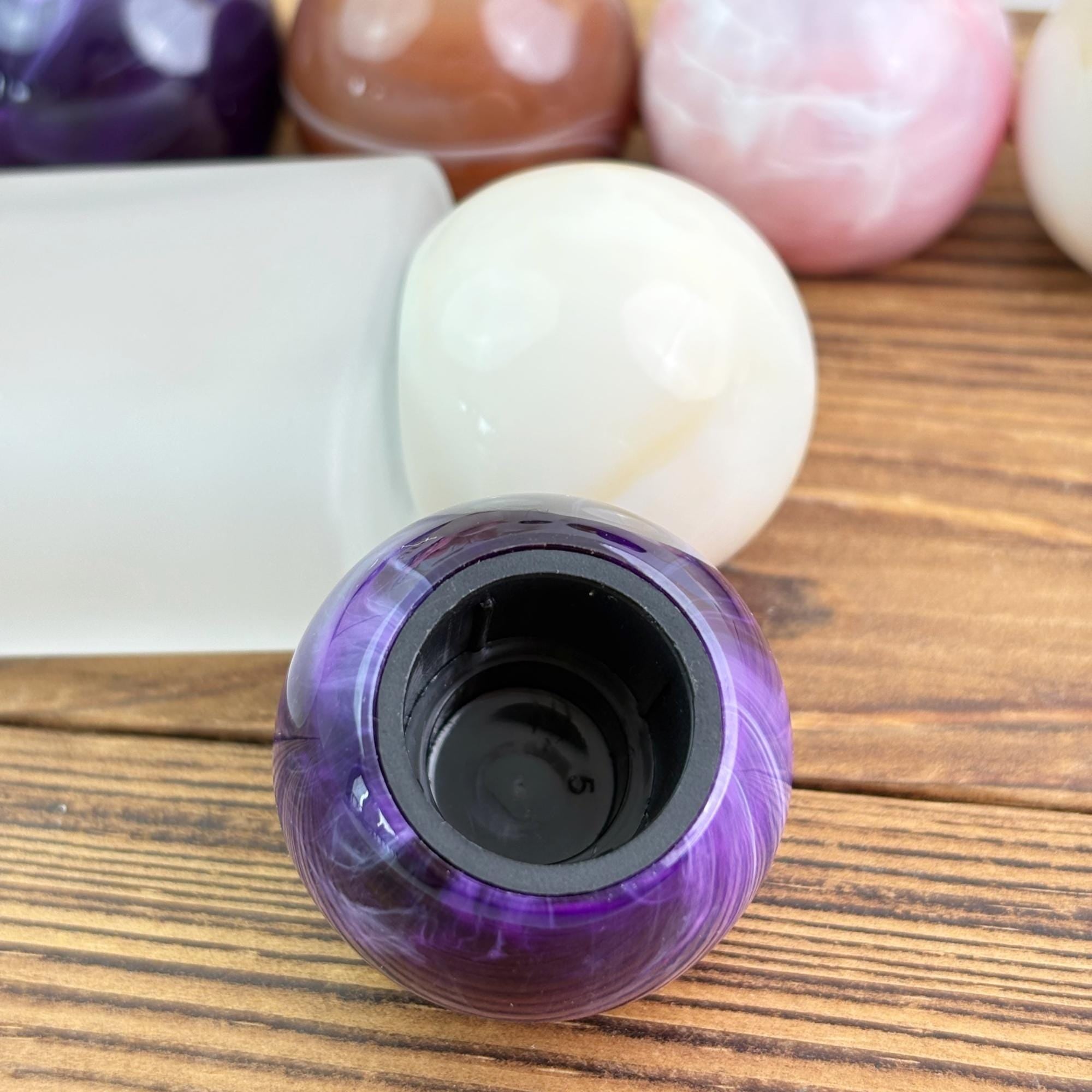 30ml 50ml 100ml Frosted Glass Spray Bottle with Marble Ball Cap