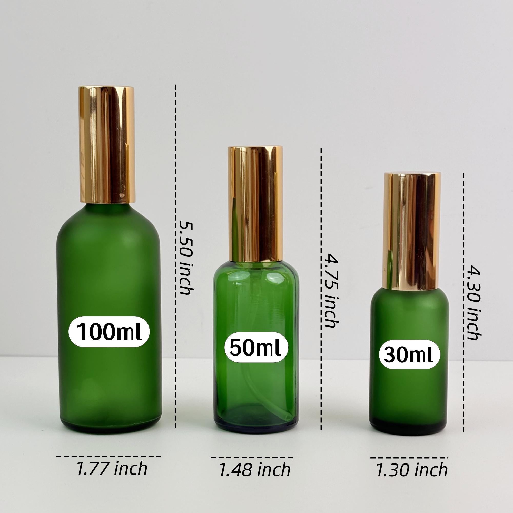 Green Glass Spray Bottles