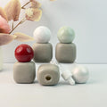Textured Concrete Glass Cosmetic Dropper Bottle