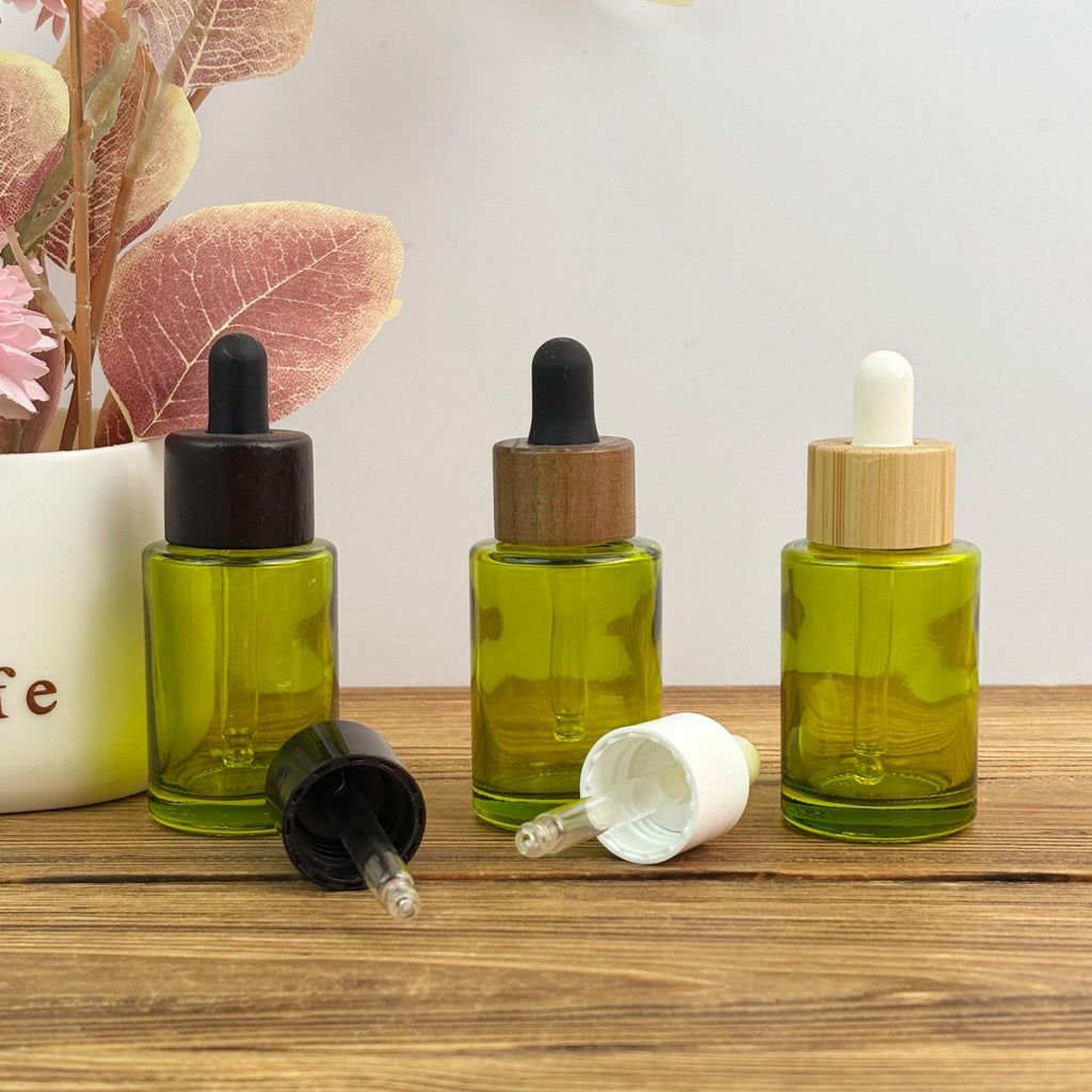 30ml Green Glass Dropper Bottle