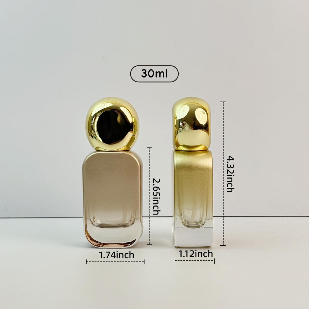 Luxury Gold-Top Glass Perfume Spray Bottles