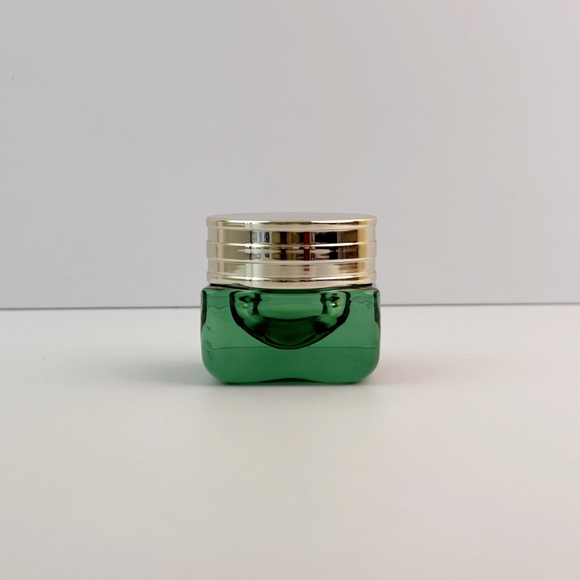 15g Luxury Square Glass Cream Jars with Shiny Gold Caps