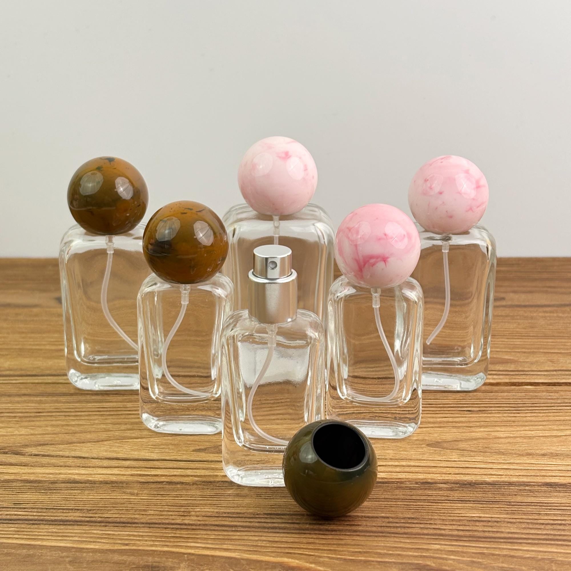 Empty Clear Square Glass Spray Bottle