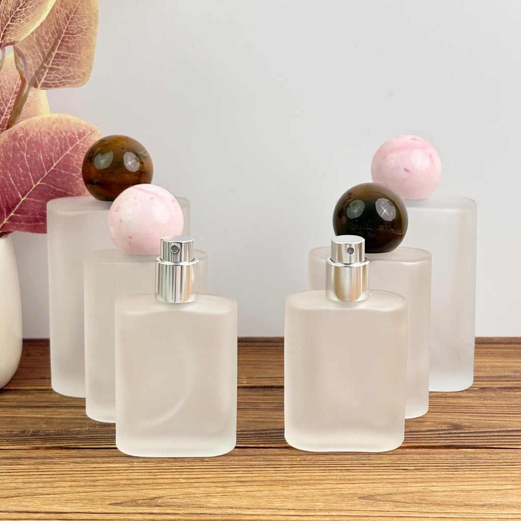 High-end Frosted Square Glass Spray Bottle