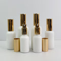 White Glass Spray Bottle, Glossy