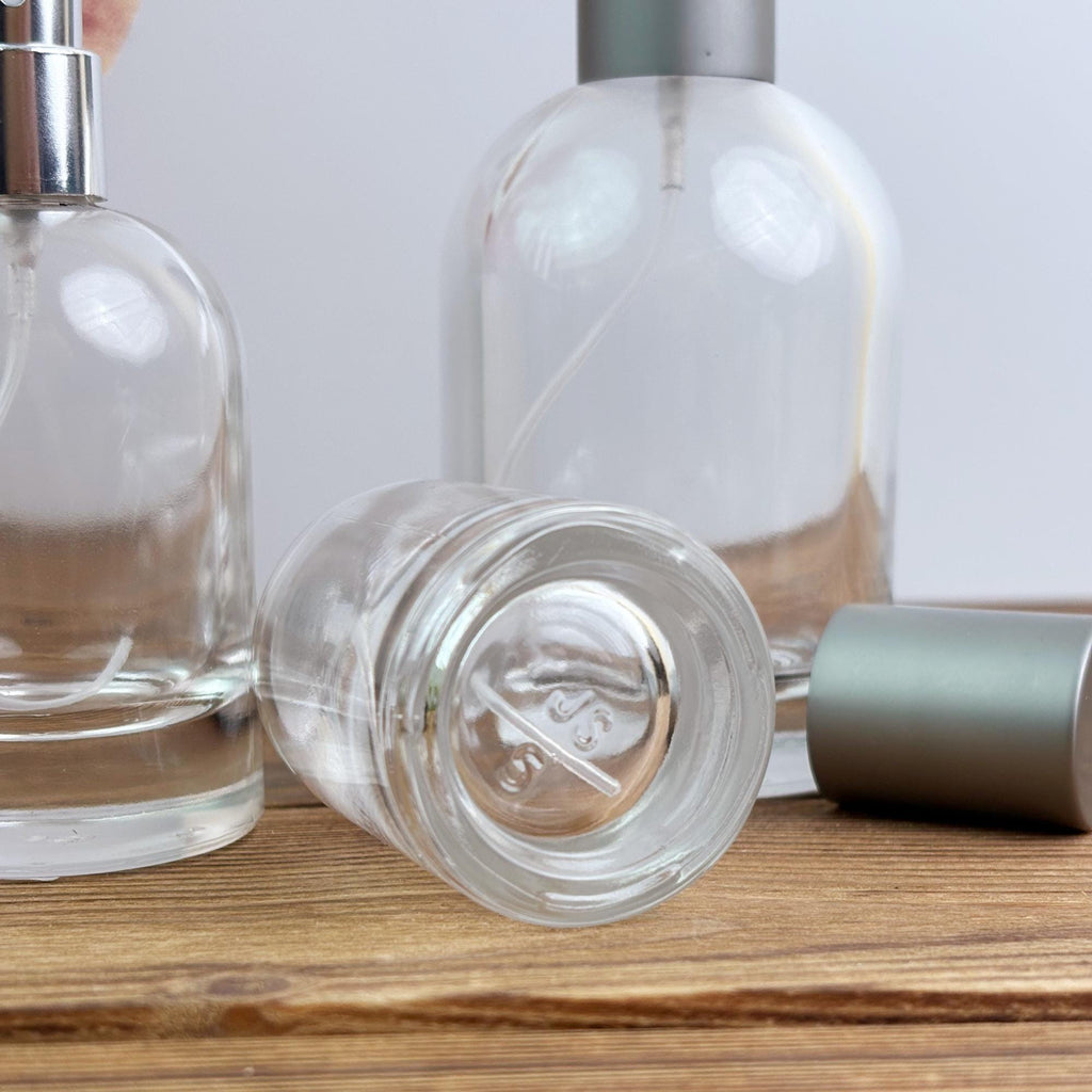 30ml/50ml/100ml Minimalist Clear Round Glass Spray Bottles