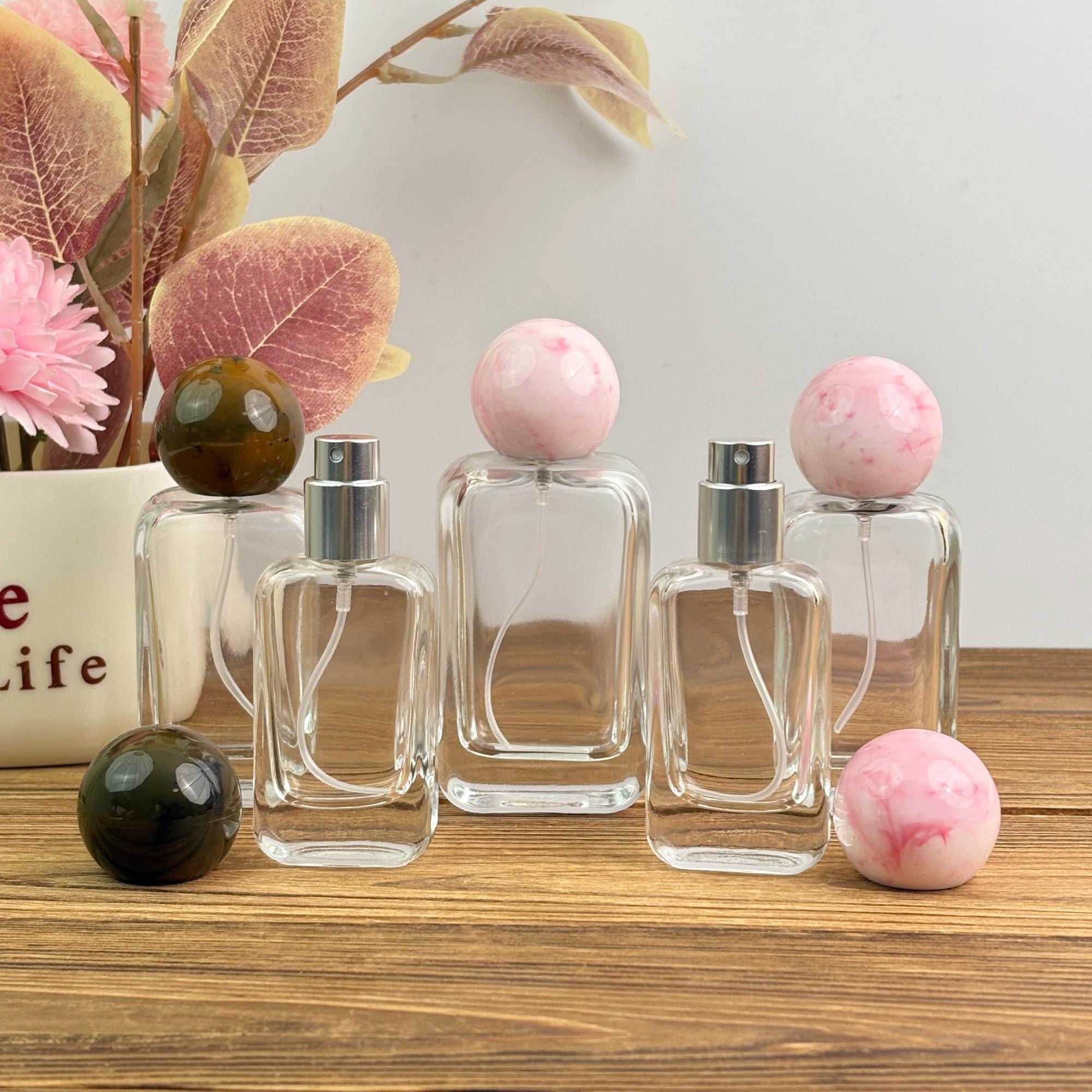 Empty Clear Square Glass Spray Bottle