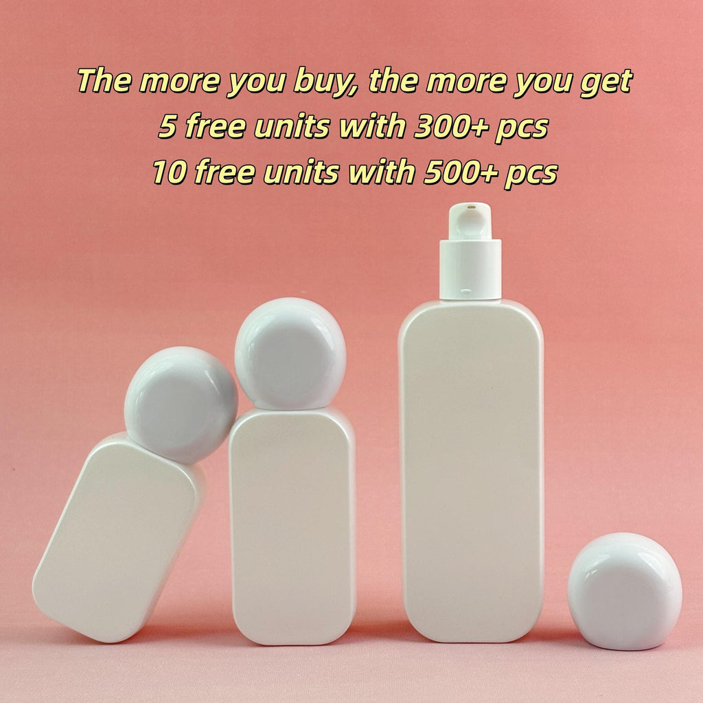 Refillable Cosmetic Containers with Pump Tops