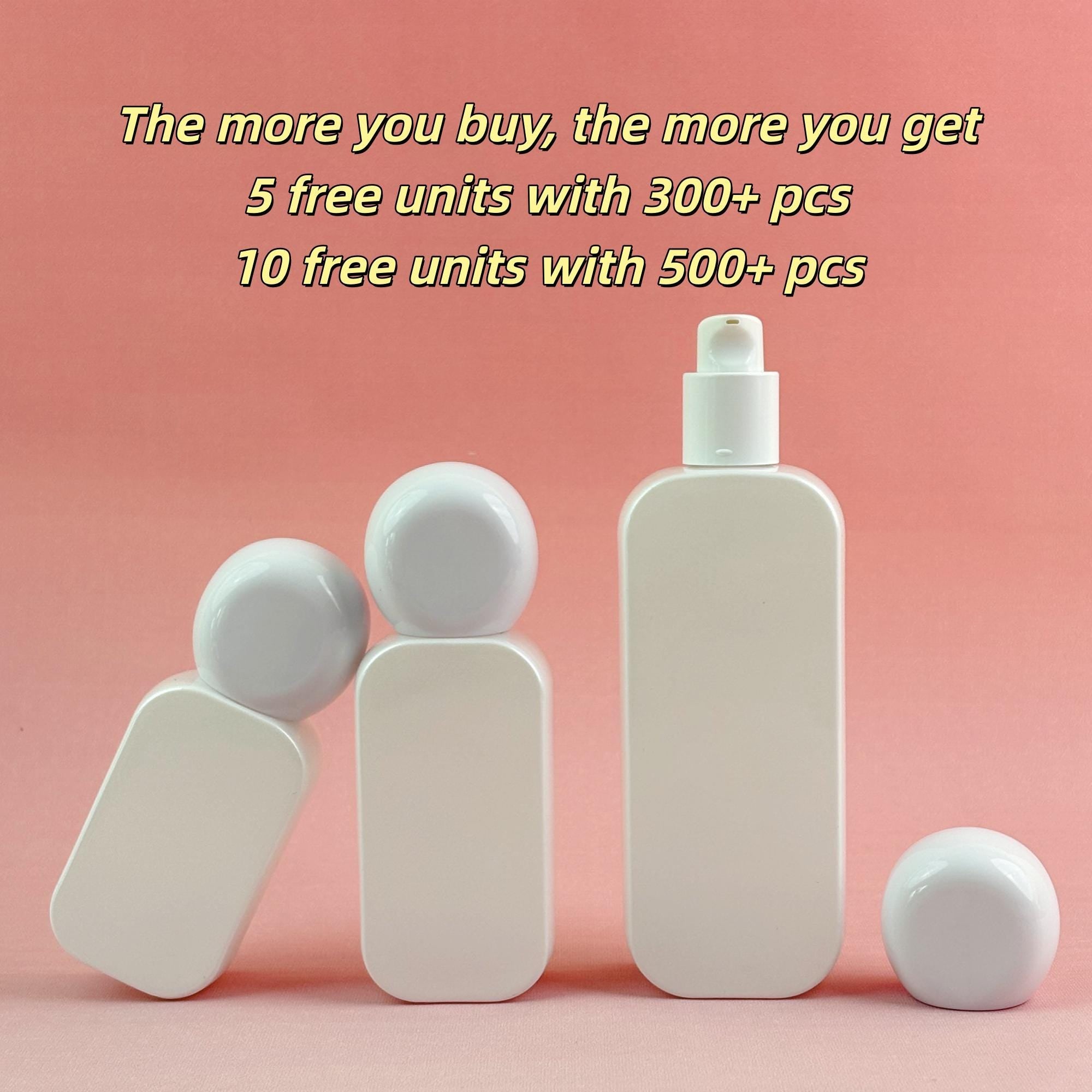 Refillable Cosmetic Containers with Pump Tops