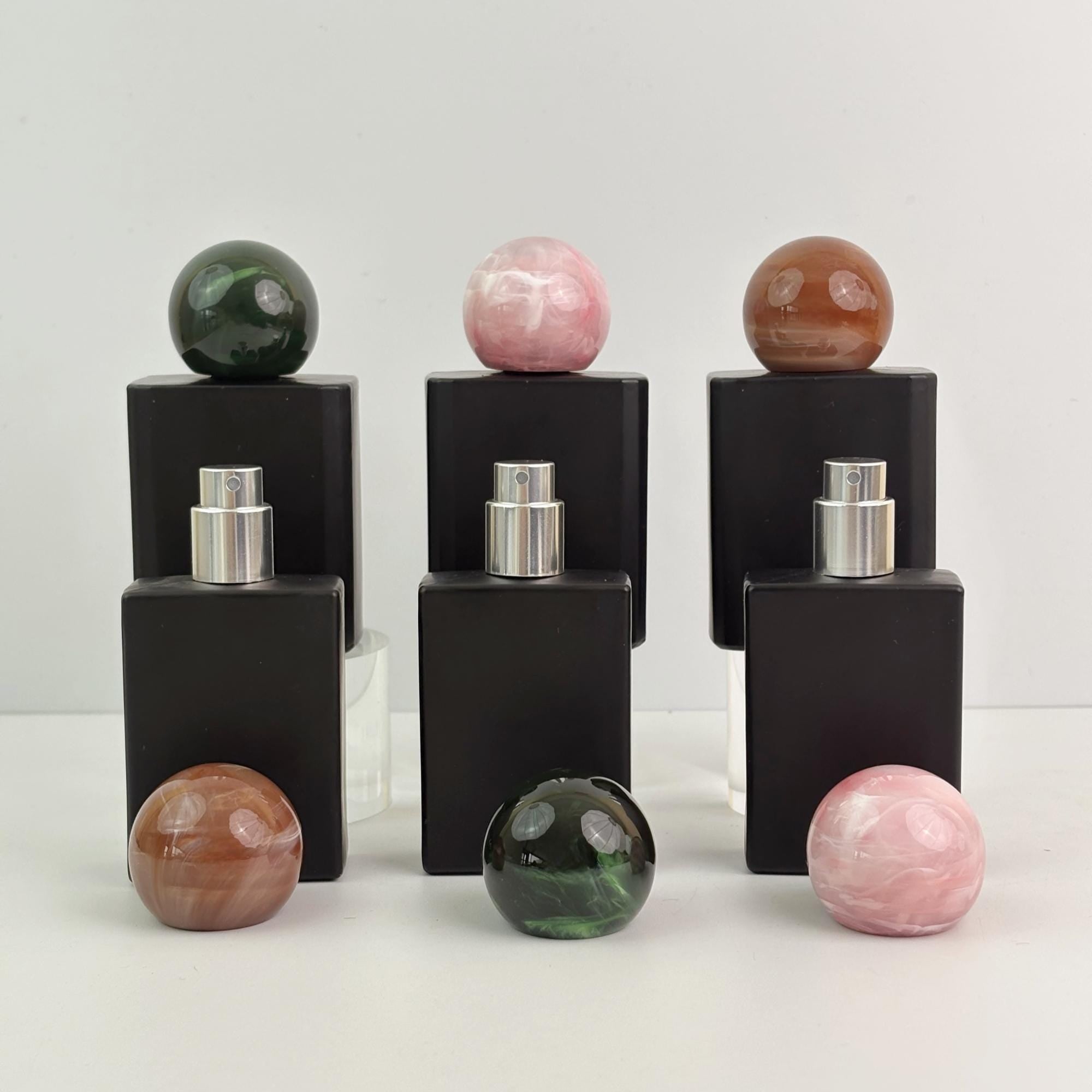 30ml 50ml Matte Black Glass Spray Bottle