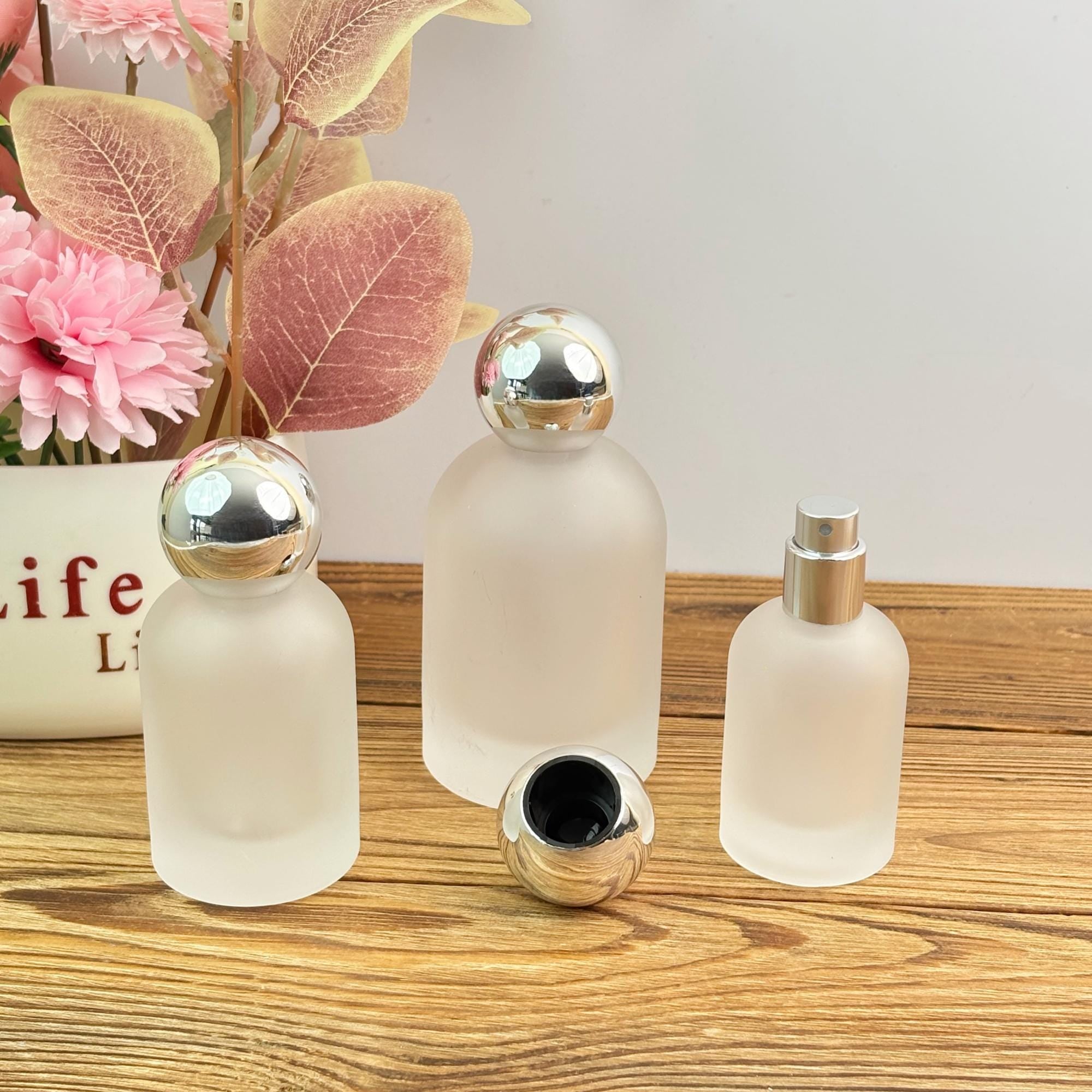 30ml 50ml 100ml Frosted Glass Perfume Spray Bottle