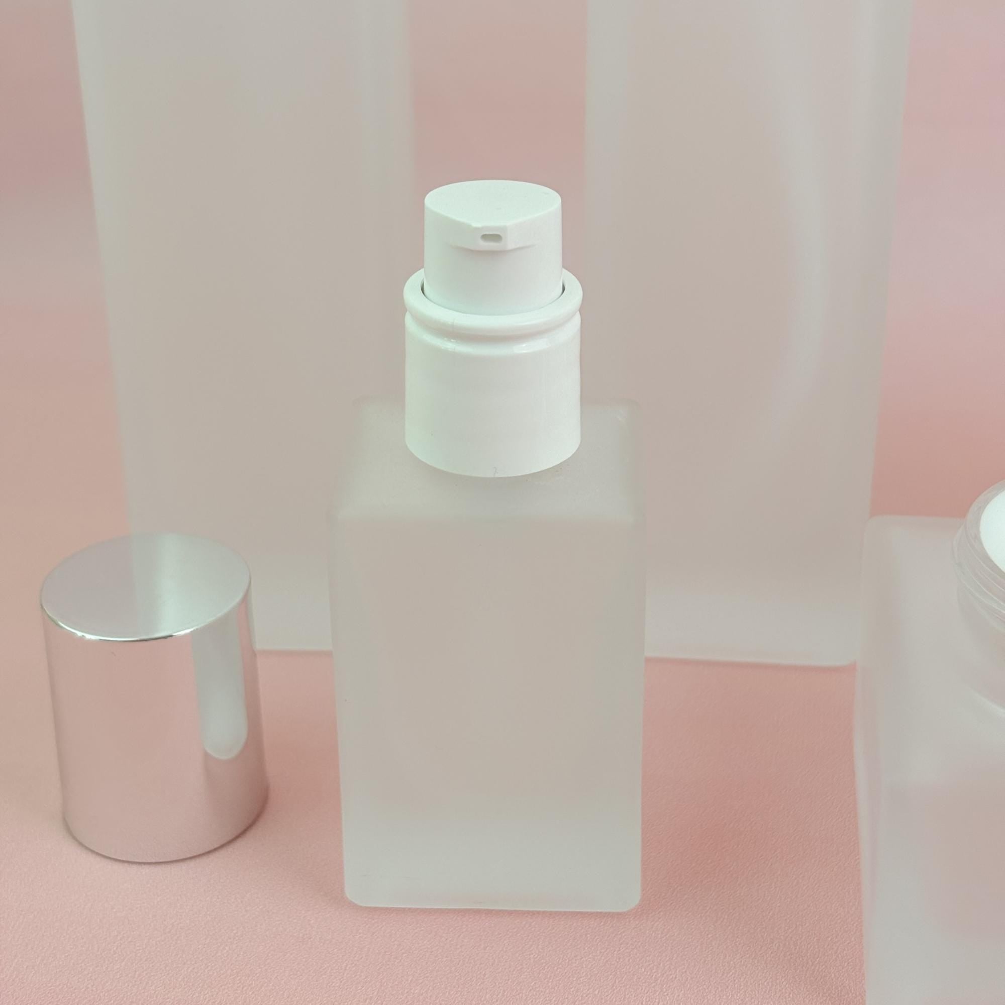 Wholesale Frosted Glass Cosmetic Container