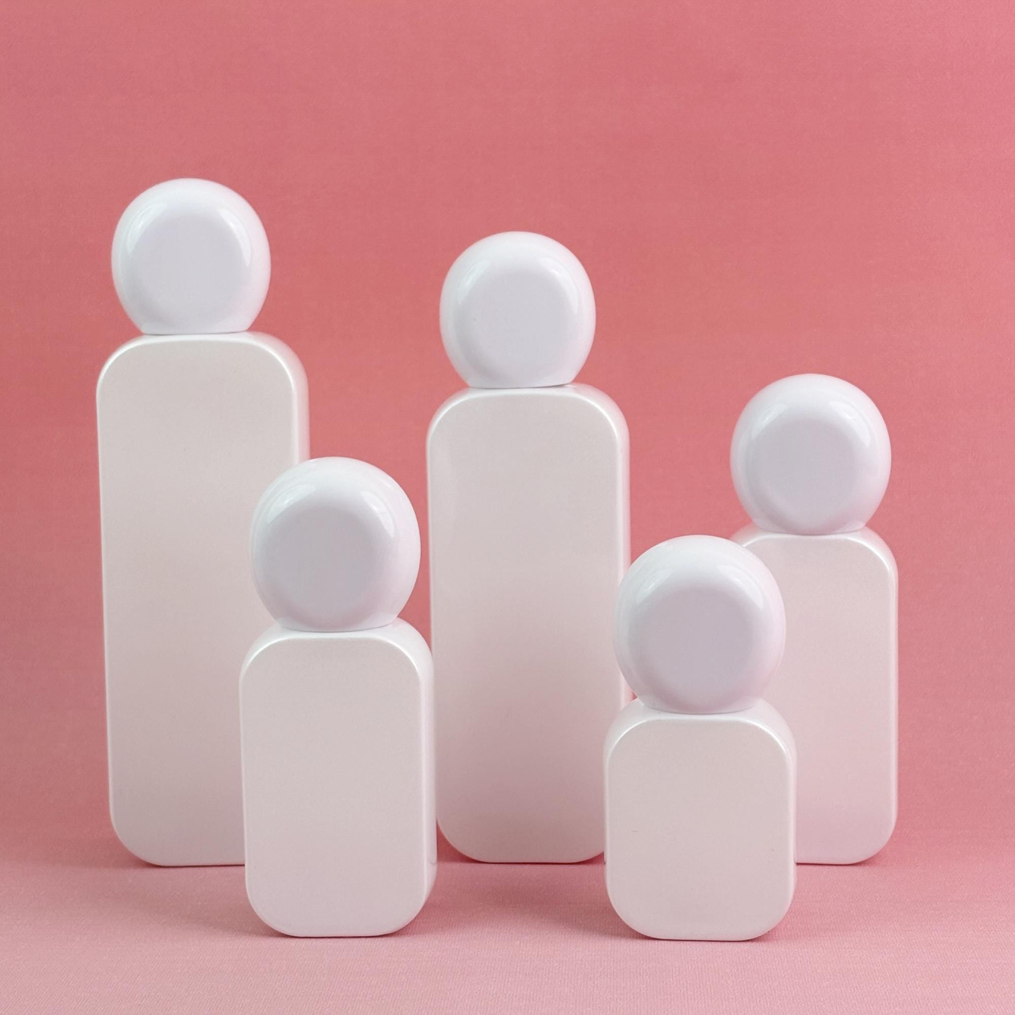 Refillable Cosmetic Containers with Pump Tops