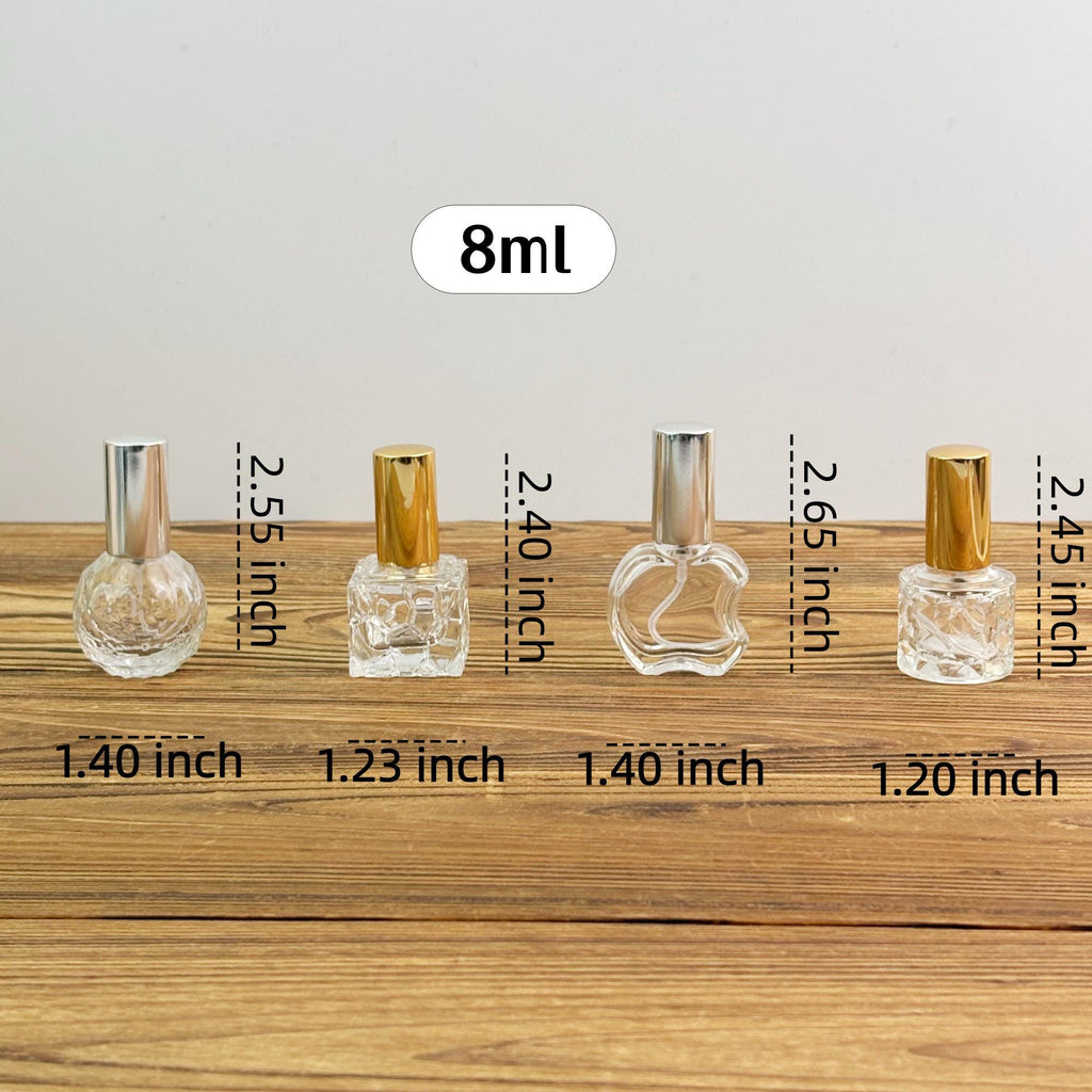 8ml Mini Glass Clear Spray Bottle