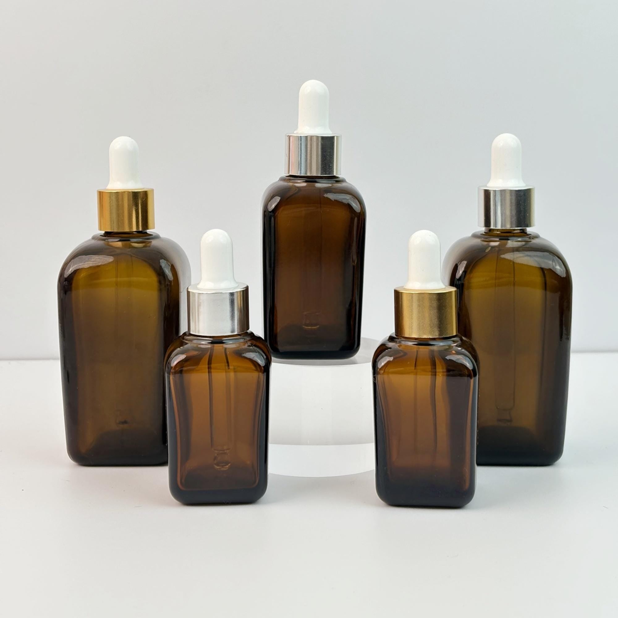 Amber Glass Beauty Packaging