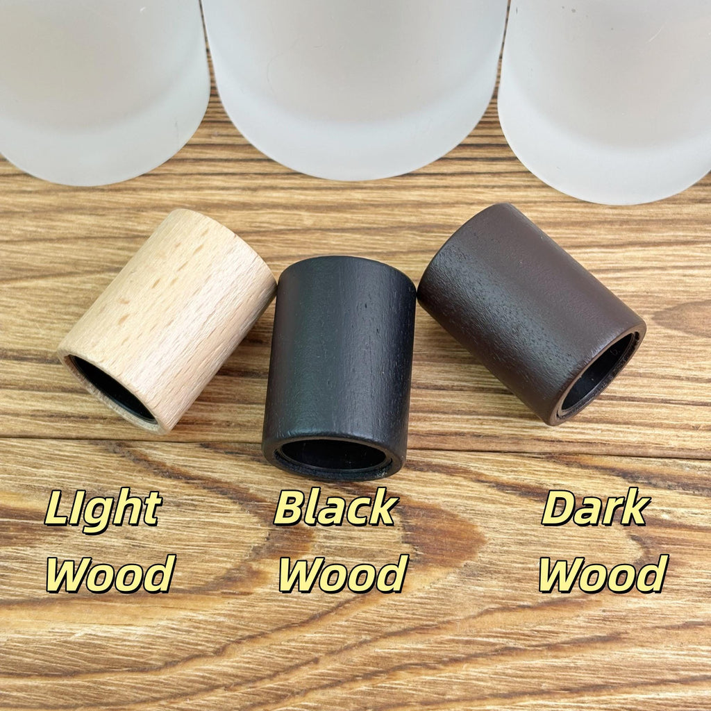 30ml 50ml 100ml Frosted Glass Perfume Spray Bottle with Wood Cap