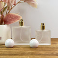 25ml 50ml Frosted Square Glass Spray Bottle