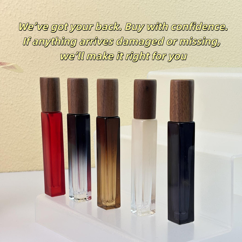 10ml Perfume Spray Glass Tube with Wood Cap