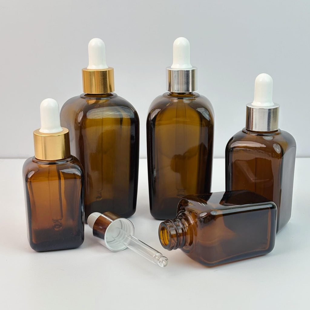 Amber Glass Beauty Packaging