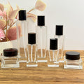 Minimalist Cosmetic Container with Black Pump Cap