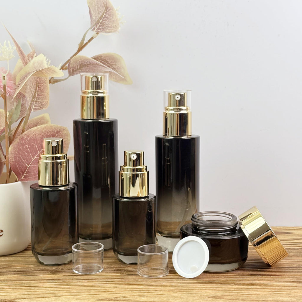 Luxury Black Gradient Glass Spray Bottle