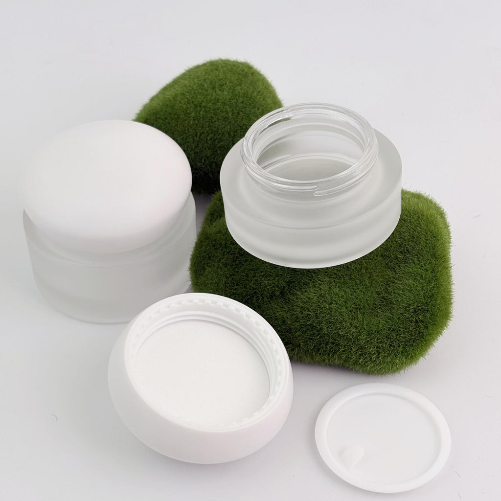 Luxury Frosted Glass Cream Jar 30g 50g