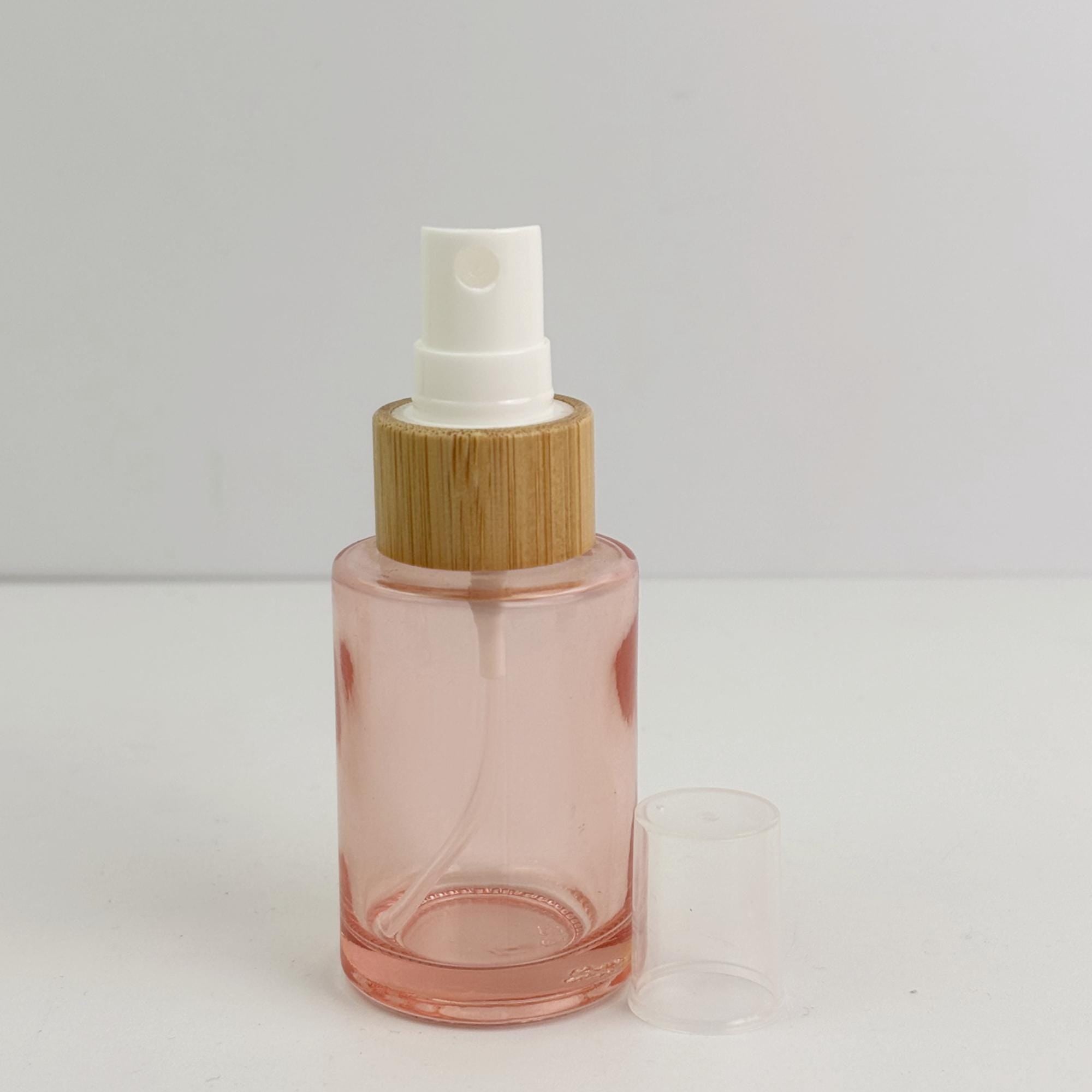 Pink Glass Cosmetic Container