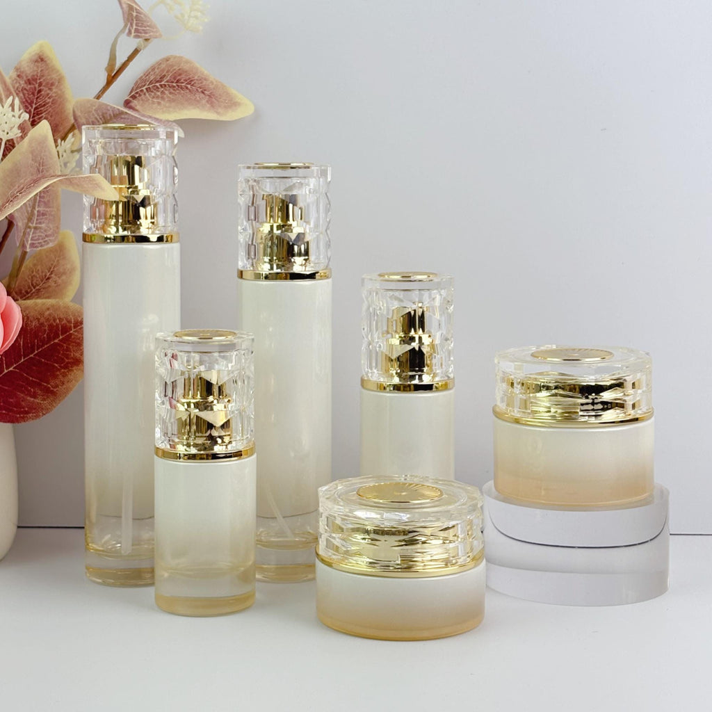 Luxury Glass Skincare Container Set