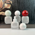 White Frosted Glass Dropper Bottle