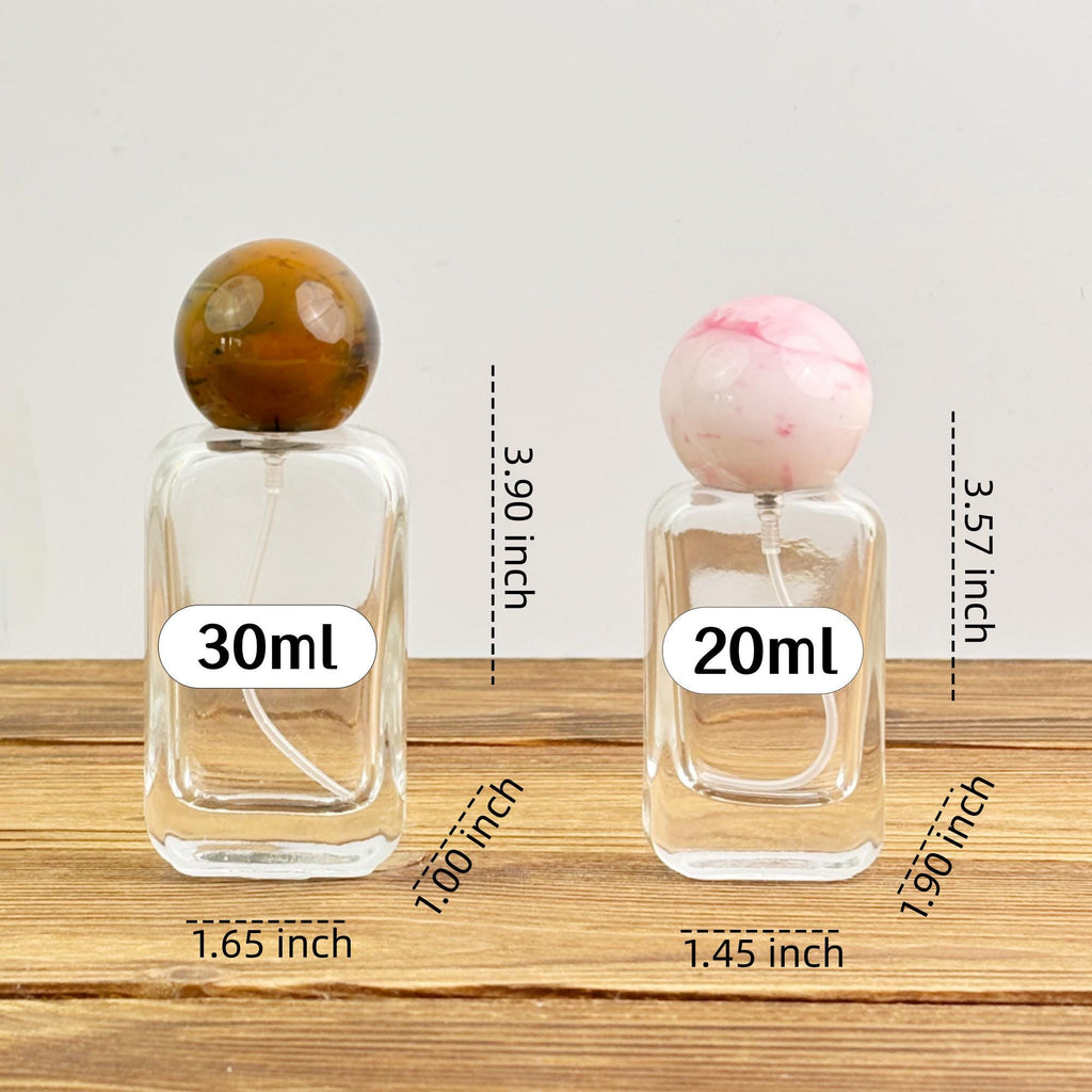 Empty Clear Square Glass Spray Bottle