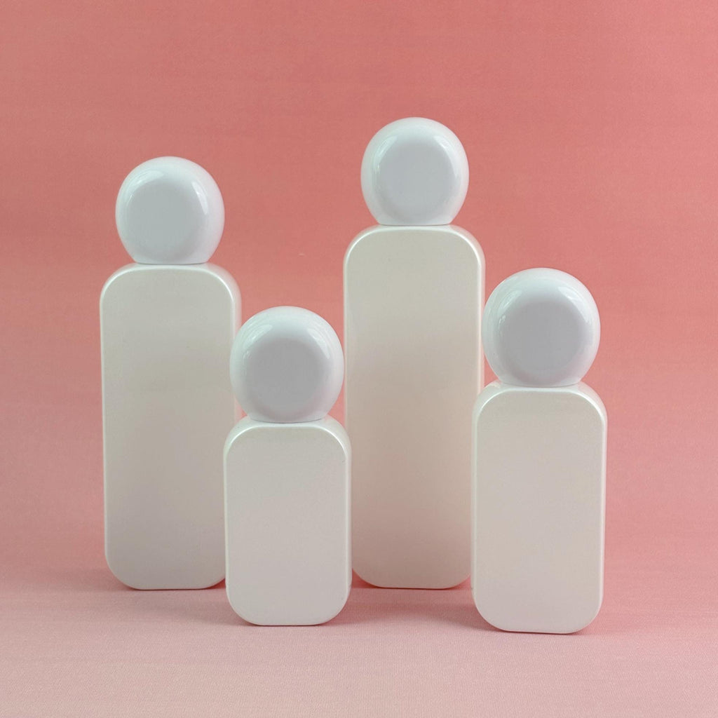 Refillable Cosmetic Containers with Pump Tops