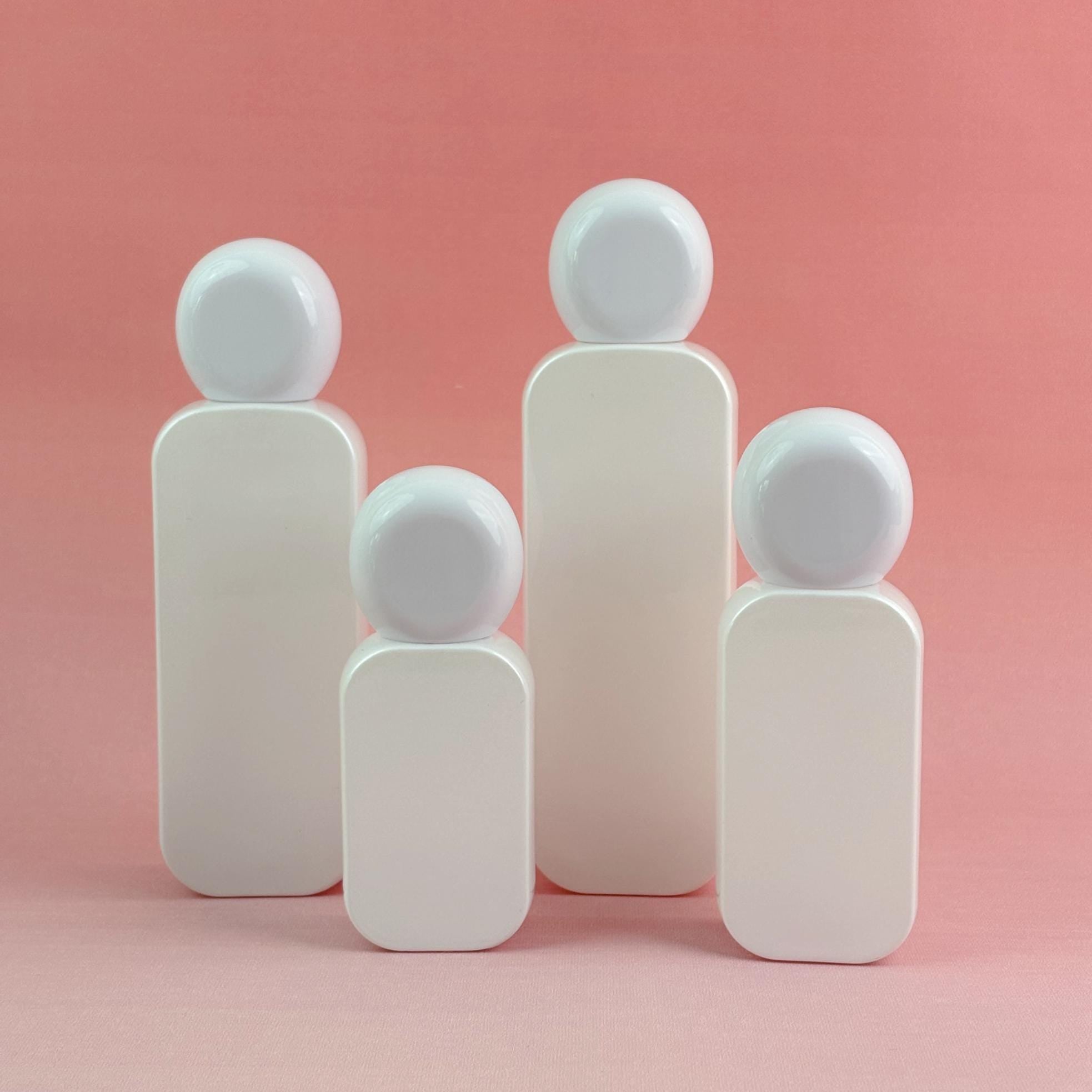 Refillable Cosmetic Containers with Pump Tops
