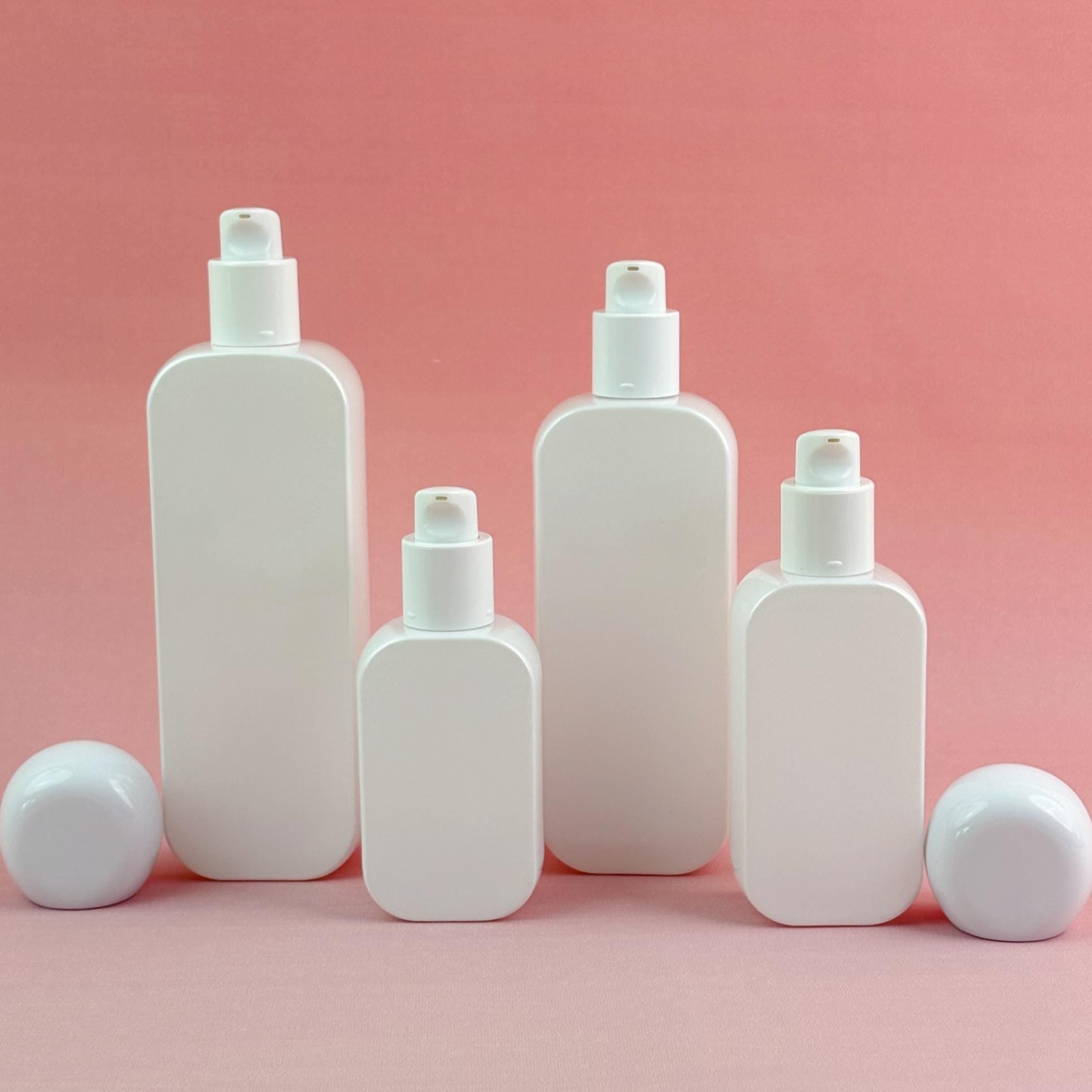 Refillable Cosmetic Containers with Pump Tops