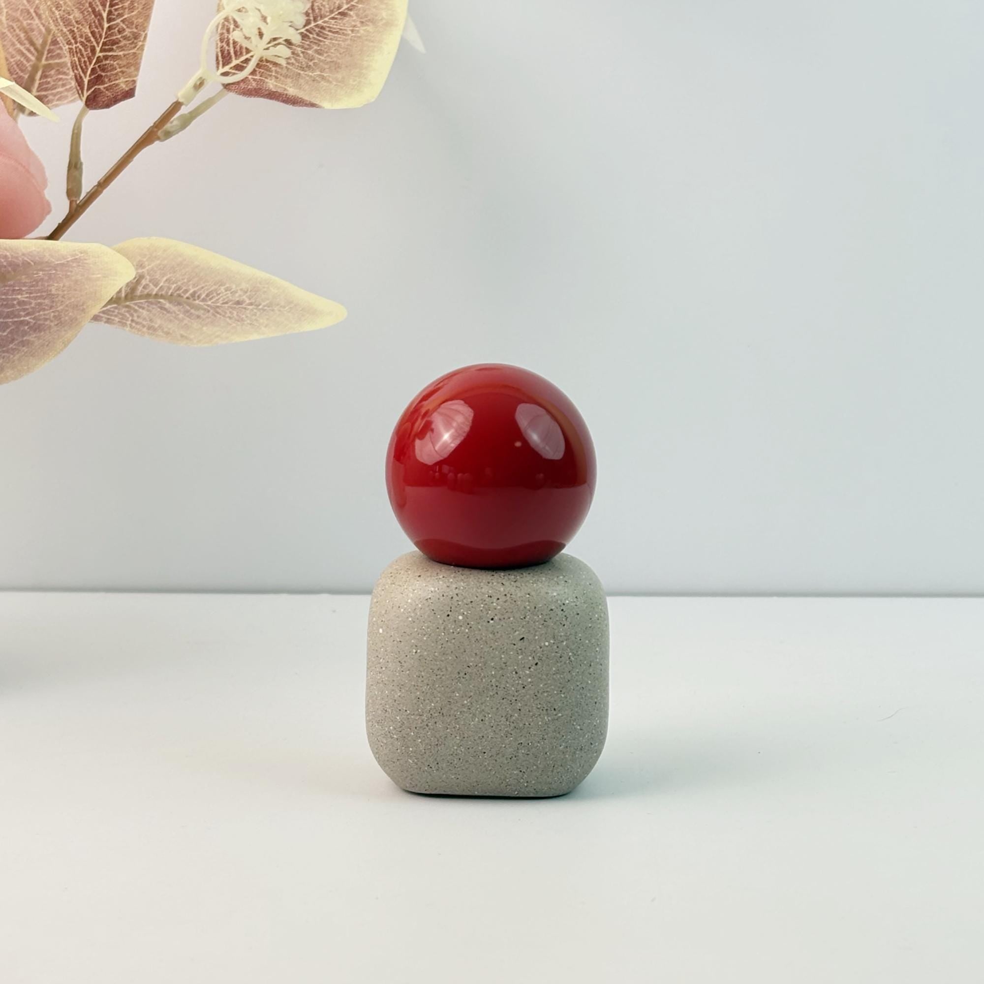 Textured Concrete Glass Cosmetic Dropper Bottle