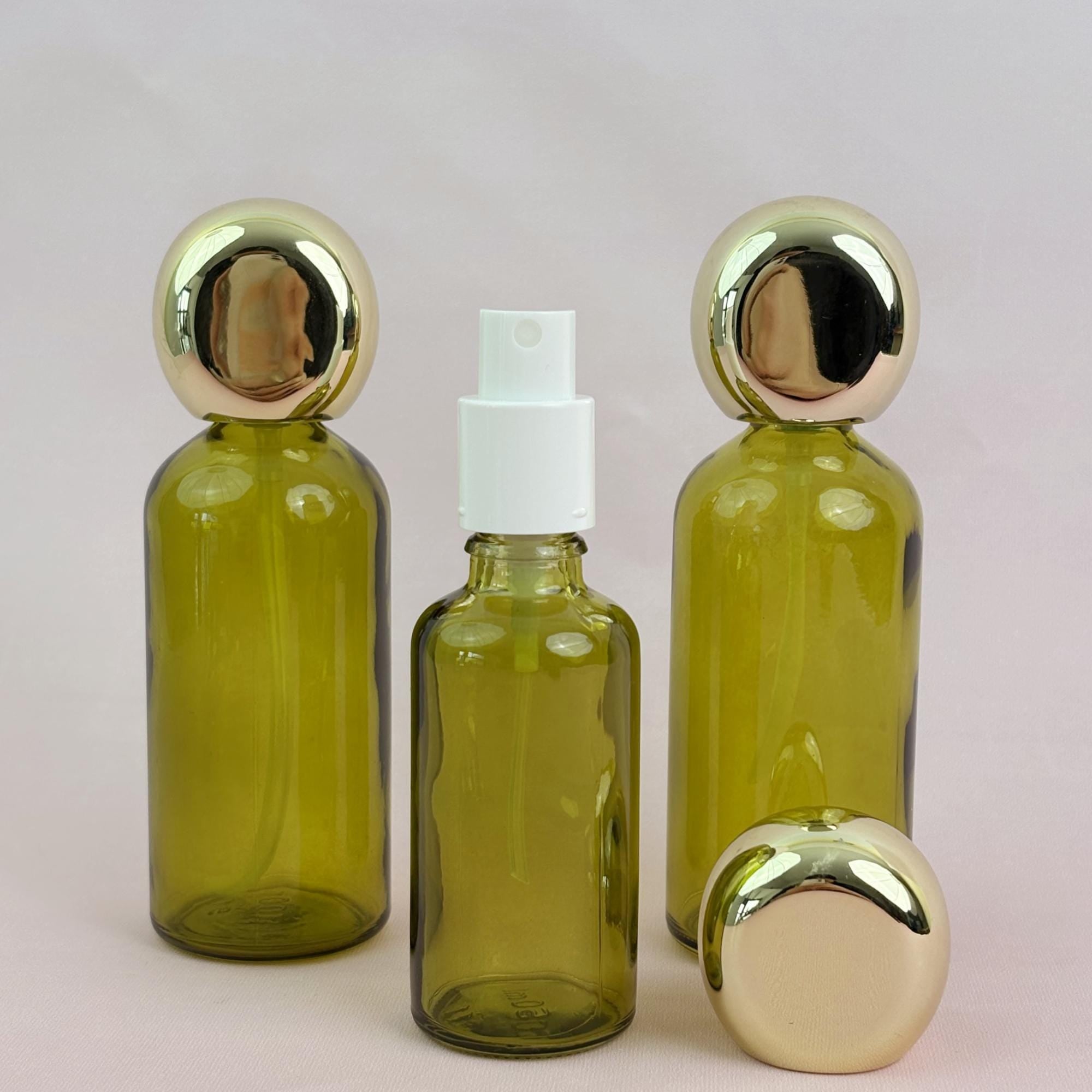50ml / 100ml Luxury Glass Lotion Bottle and Spray Pump