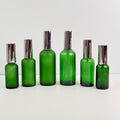 Luxury Green Glass Spray Bottle (Clear or Frosted)