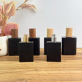 Matte Black Glass Perfume Bottle