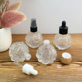 30ml Clear Faceted Glass Spray Bottle