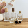 Refillable Glass Perfume Bottle with Wooden Cap
