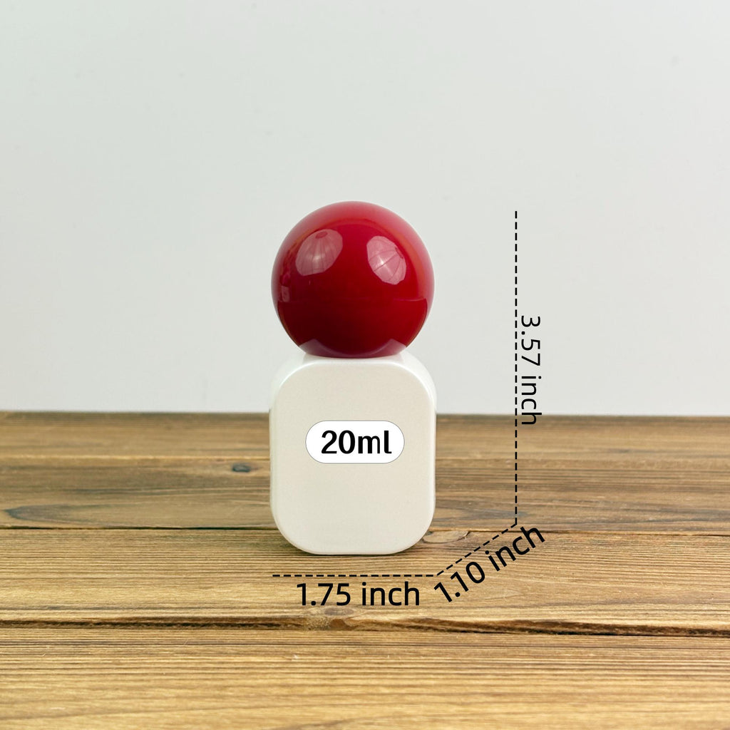 20ml Minimalist Glass Spray Bottle with Red Ball Cap