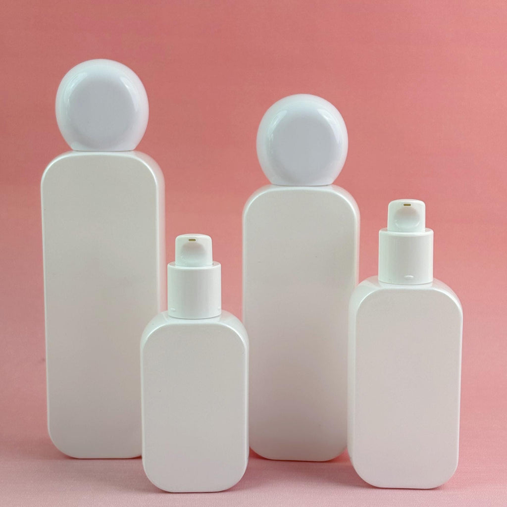 Refillable Cosmetic Containers with Pump Tops