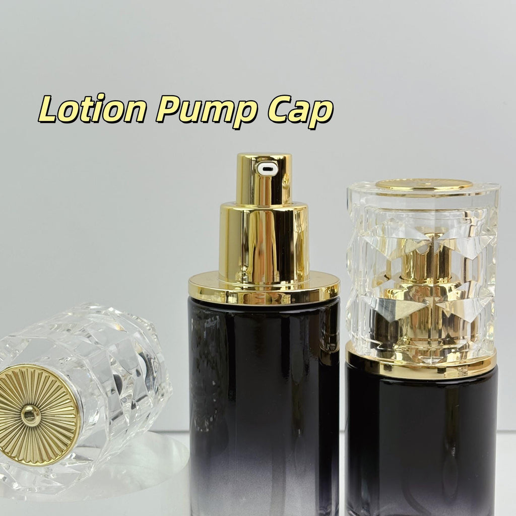 Luxury Black Gradient Glass Cosmetic Containers
