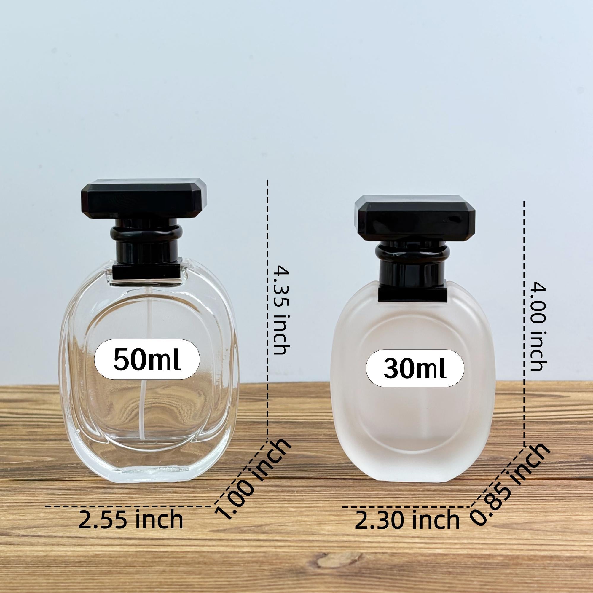 30ml 50ml Oval Glass Perfume Spray Bottle