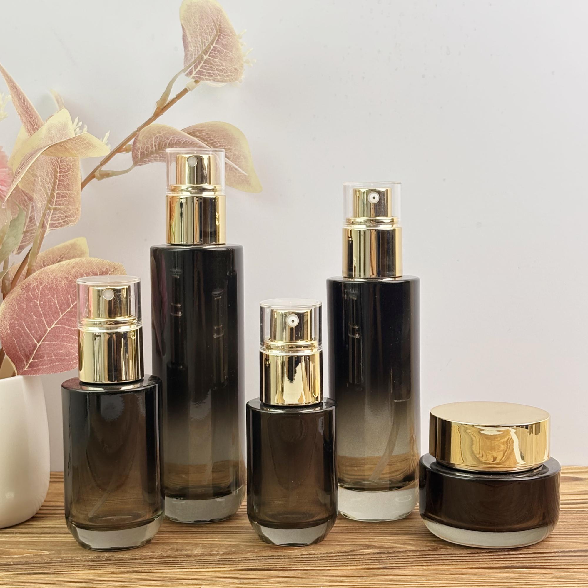 Luxury Black Gradient Glass Spray Bottle