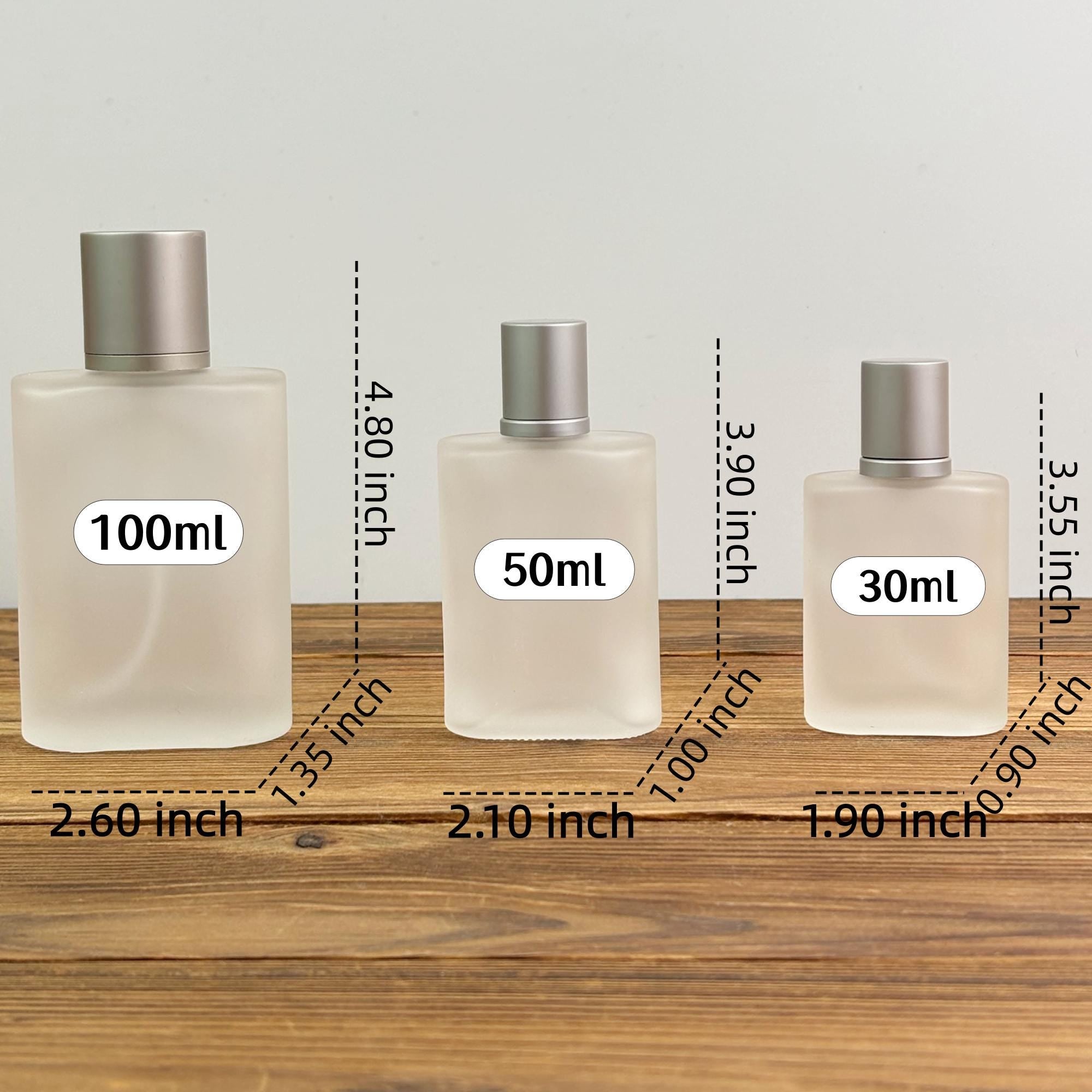 30ml 50ml 100ml Frosted Square Glass Spray Bottles