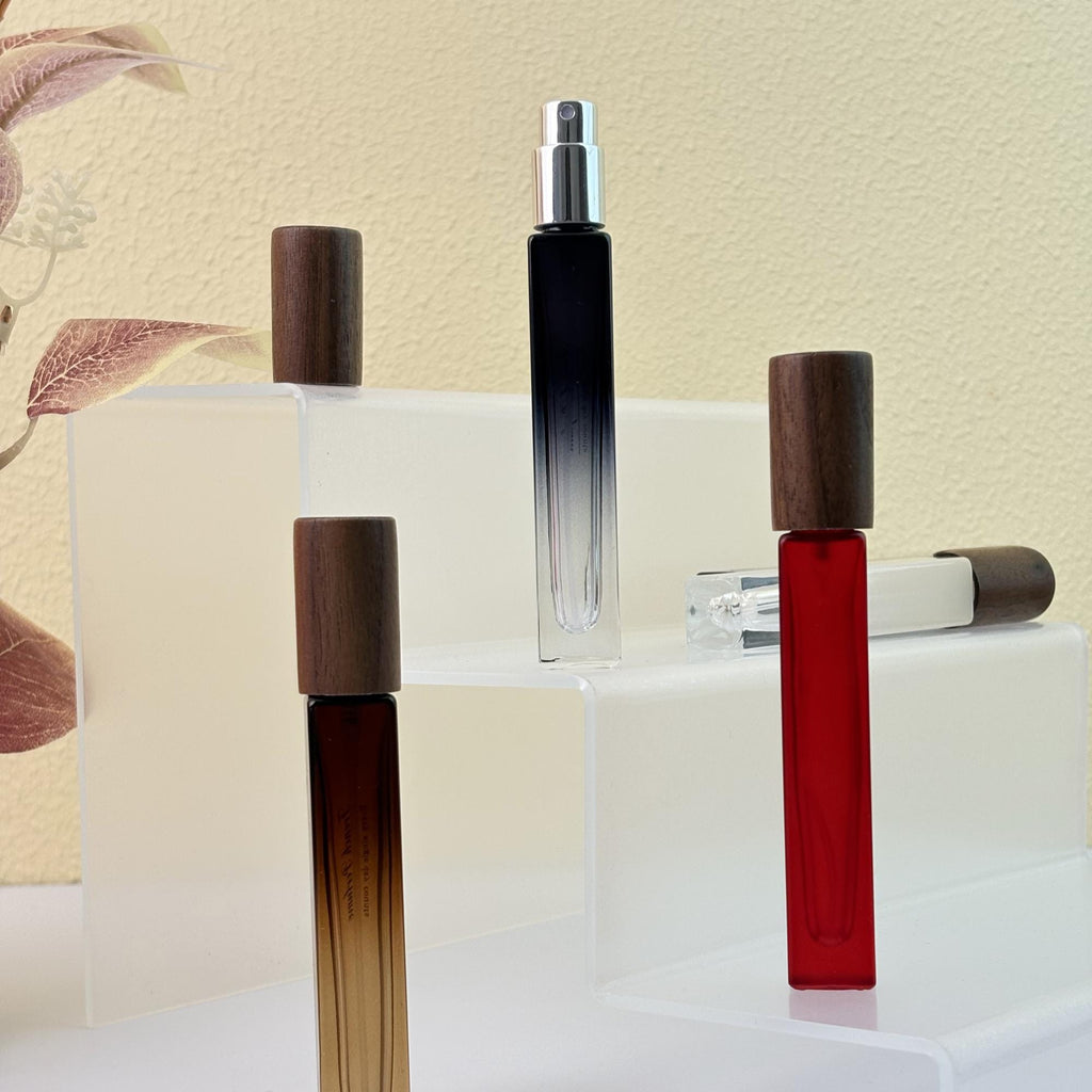 10ml Perfume Spray Glass Tube with Wood Cap